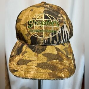 Mossy Oak Camo Hat Sheplers Western Snapback Strapback Hunting Cap Vintage NWT
